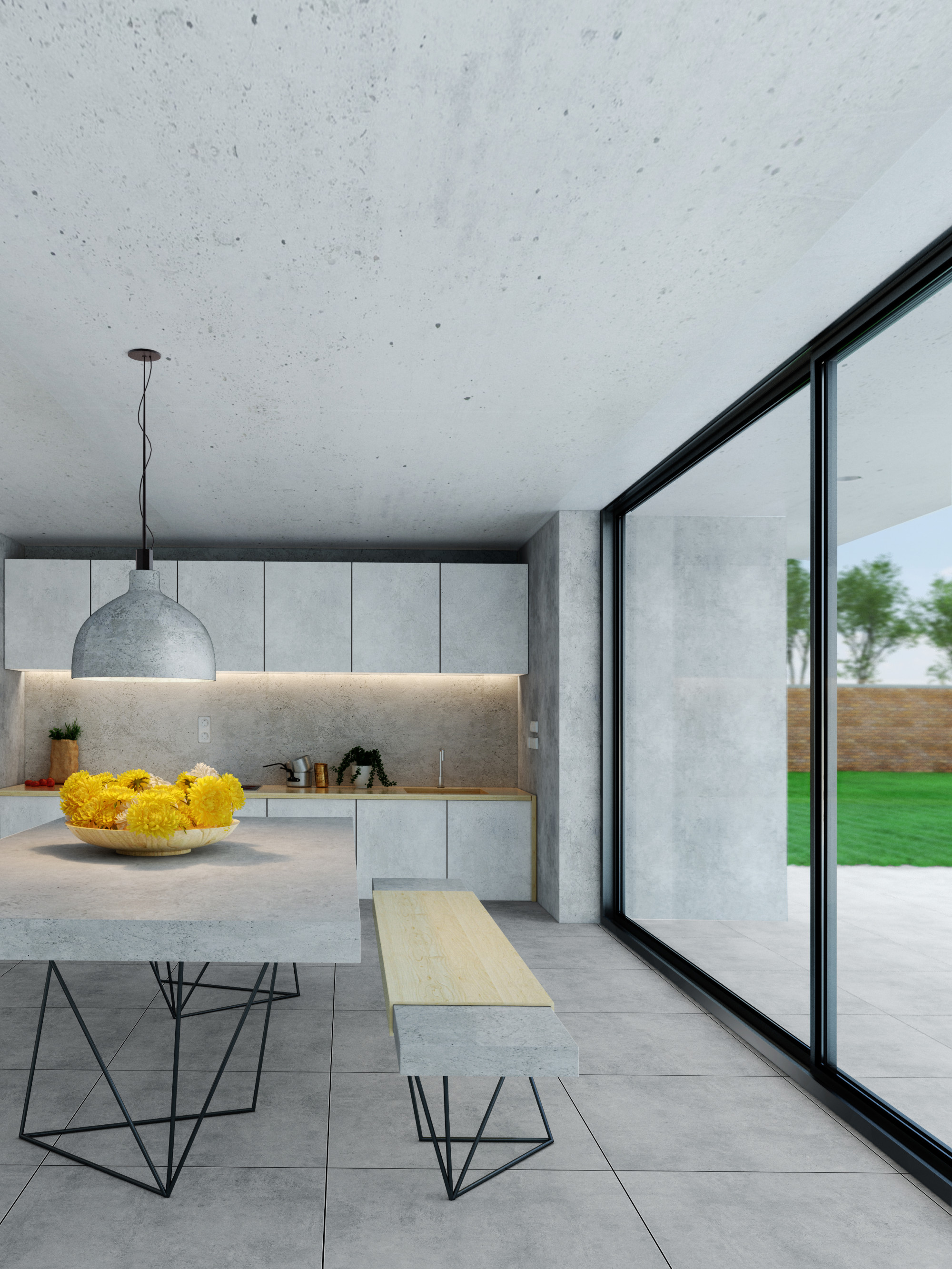 XXL Cemento Silver Indoor Wall & Floor Tile - 800x800(mm)