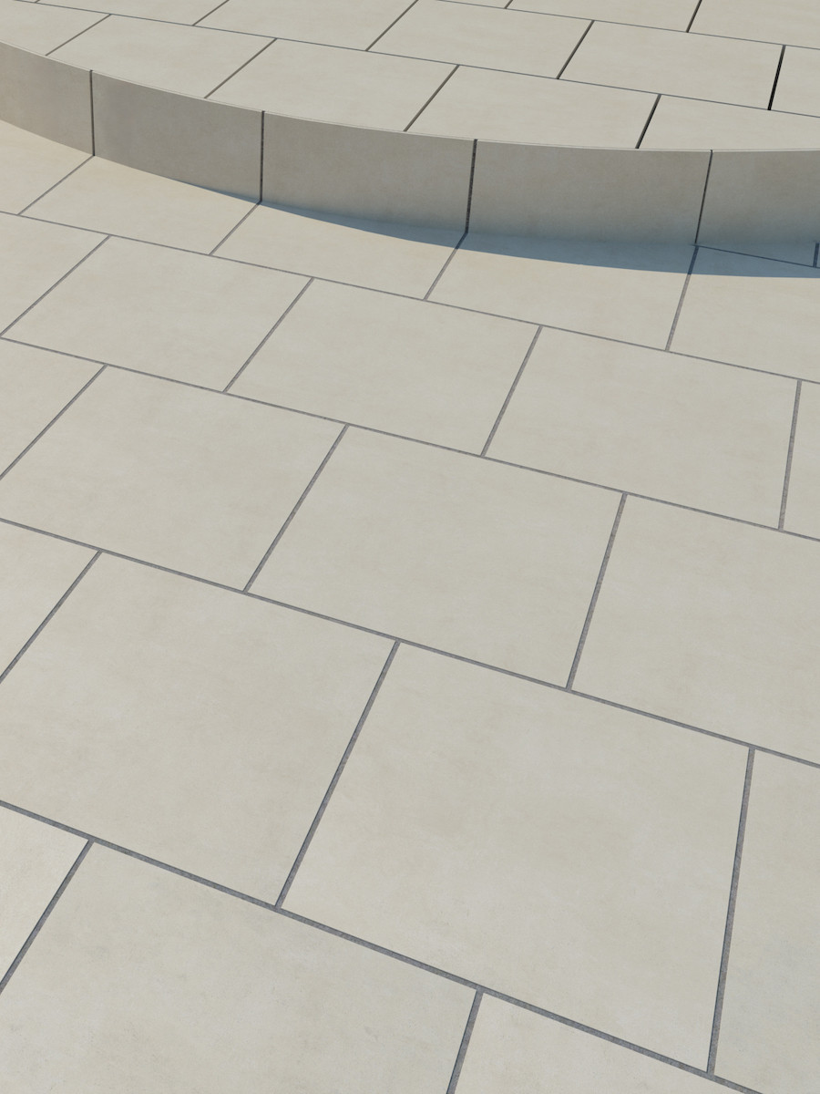 Eclipse Ivory Virtue Vitrified Porcelain Paving Slabs - 800x800