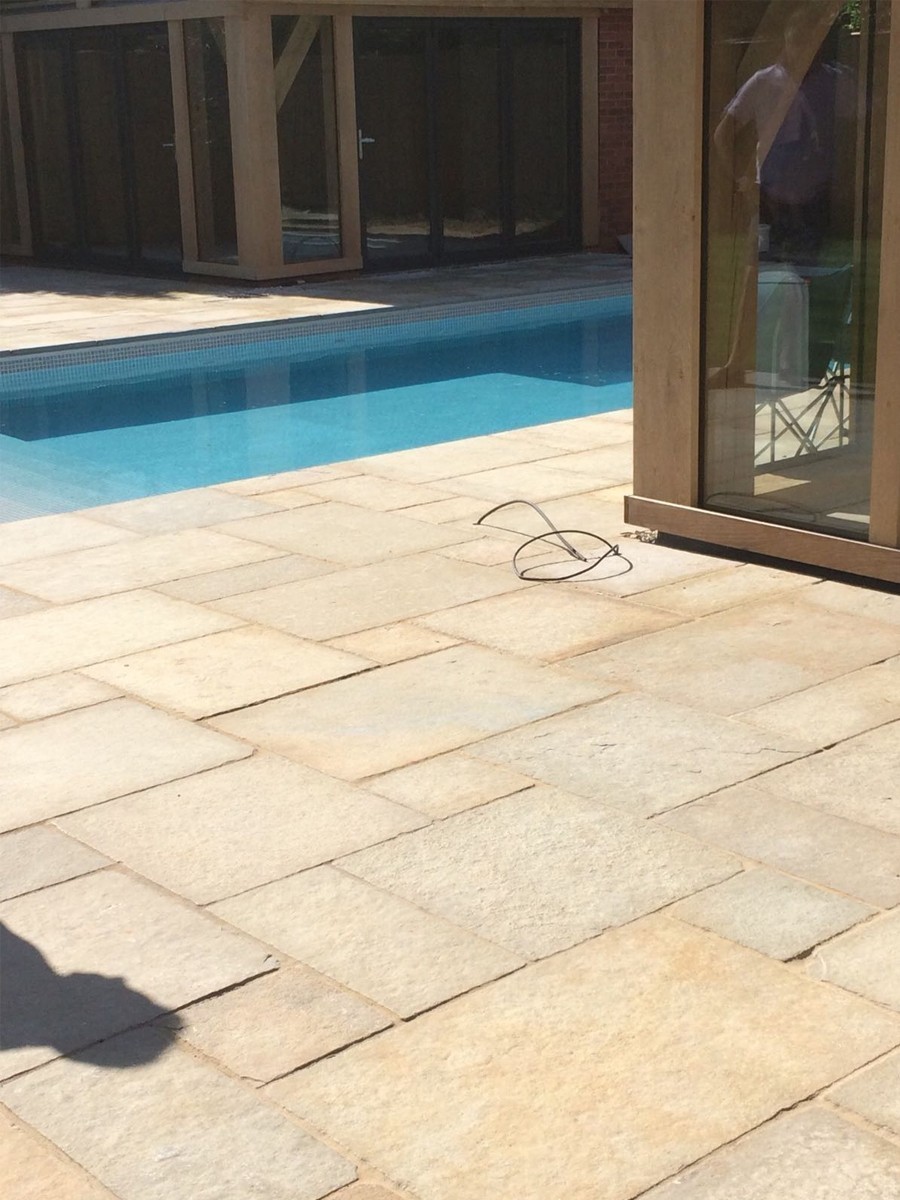 Tandur Yellow Limestone Paving Slabs - Mix Size Patio Pack