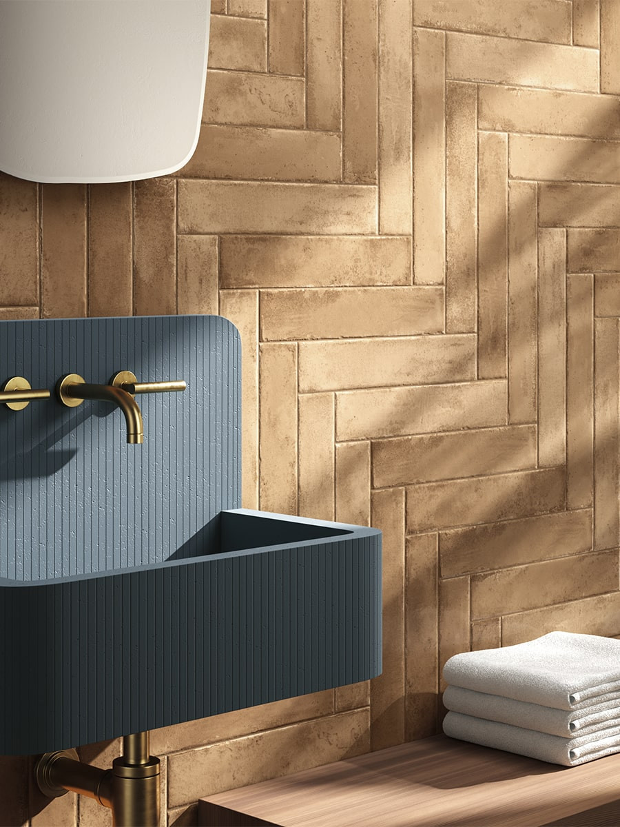 Progetto Terre Brick Effect Italian Tile - 75x400mm