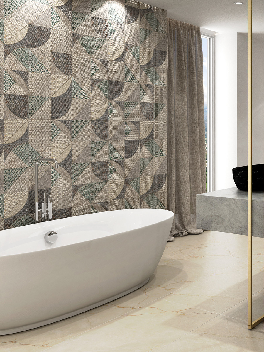 Anette Warm Porcelain Tiles - 225x225mm