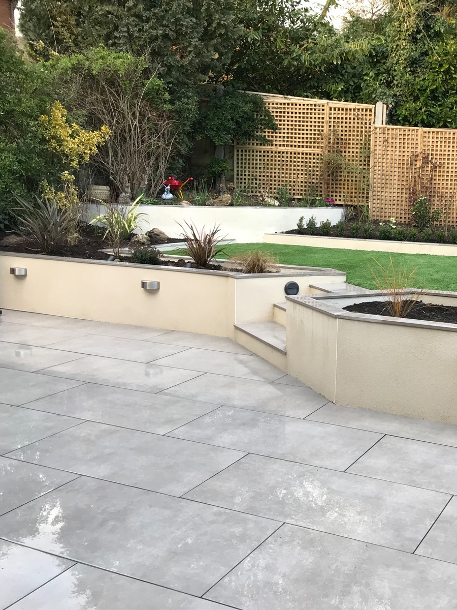 Eclipse Anthracite Virtue Vitrified Porcelain Paving Slabs - 1200x600 Pack