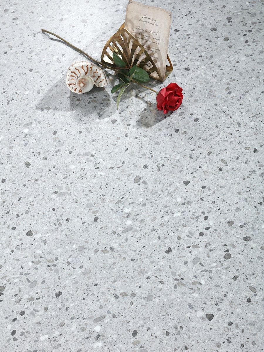 Arezzo Grey Terrazzo Click LVT - 950x475mm