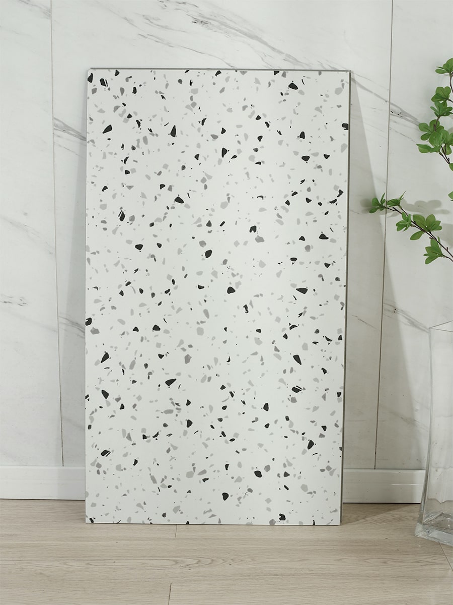 Arezzo White Terrazzo Click LVT - 950x475mm