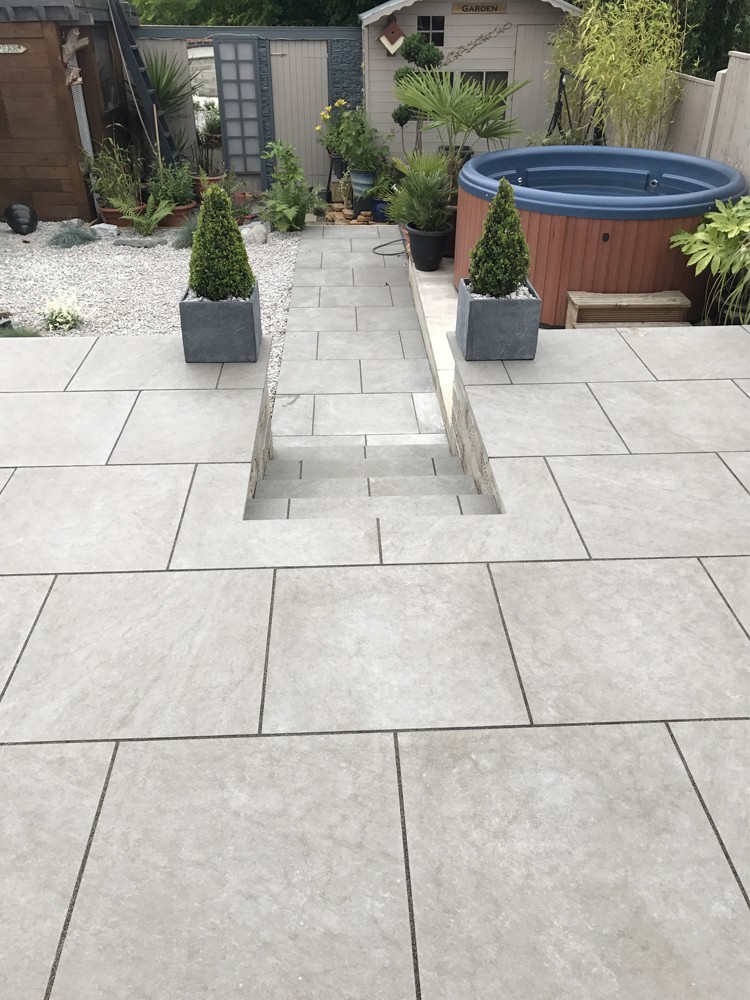 Argento Gris Virtue Vitrified Porcelain Paving Slabs - 600x600 Pack