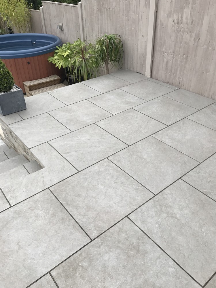 Argento Gris Virtue Vitrified Porcelain Paving Slabs - 600x600 Pack