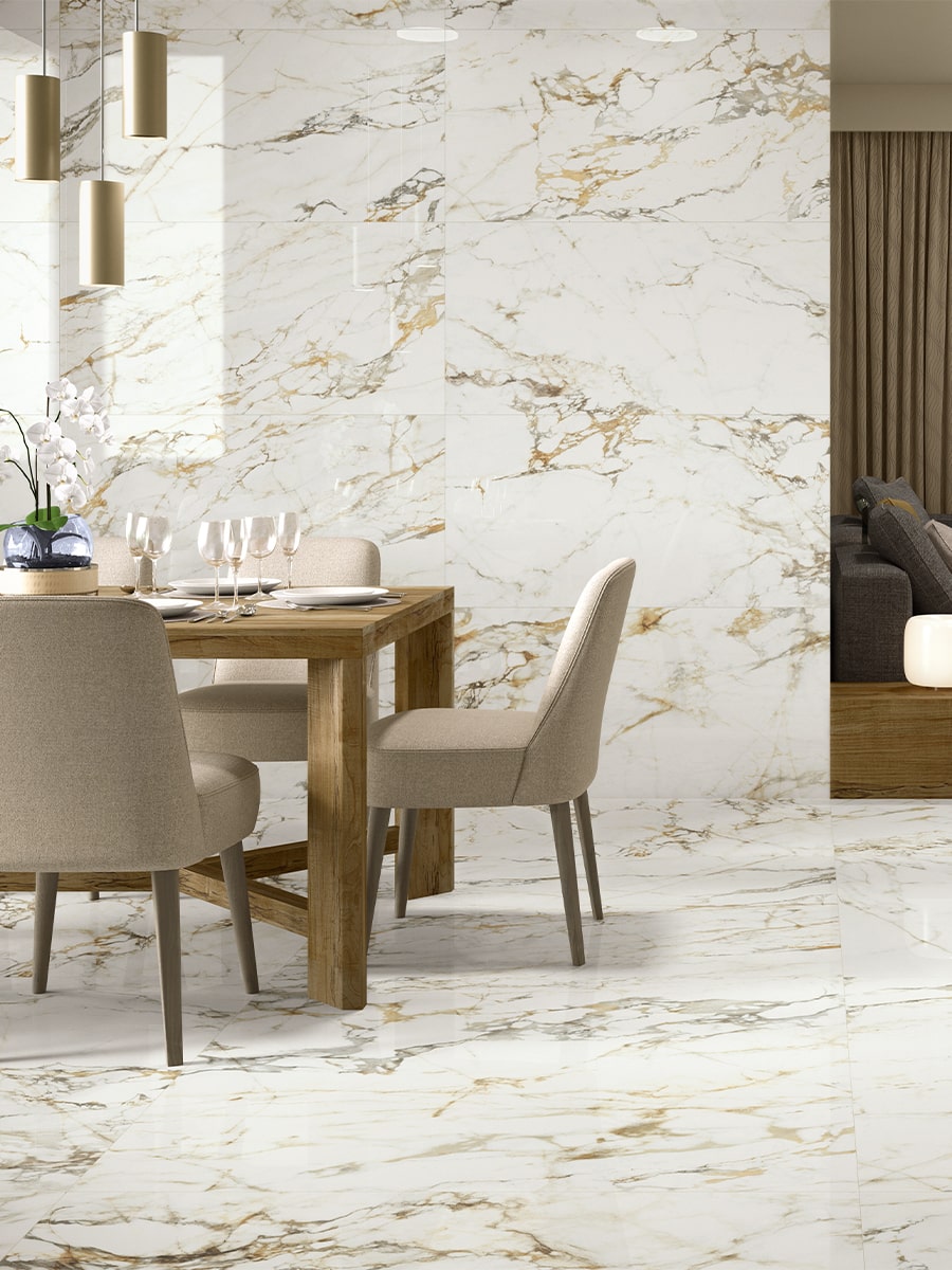 Bellagio Gold Porcelain Tile - 1200x600mm