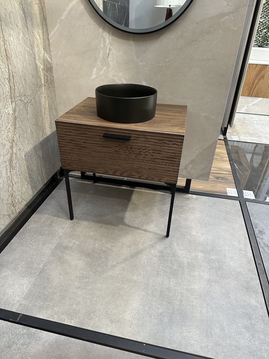 Belmont Solid Wood Fluted Vanity - 700mm