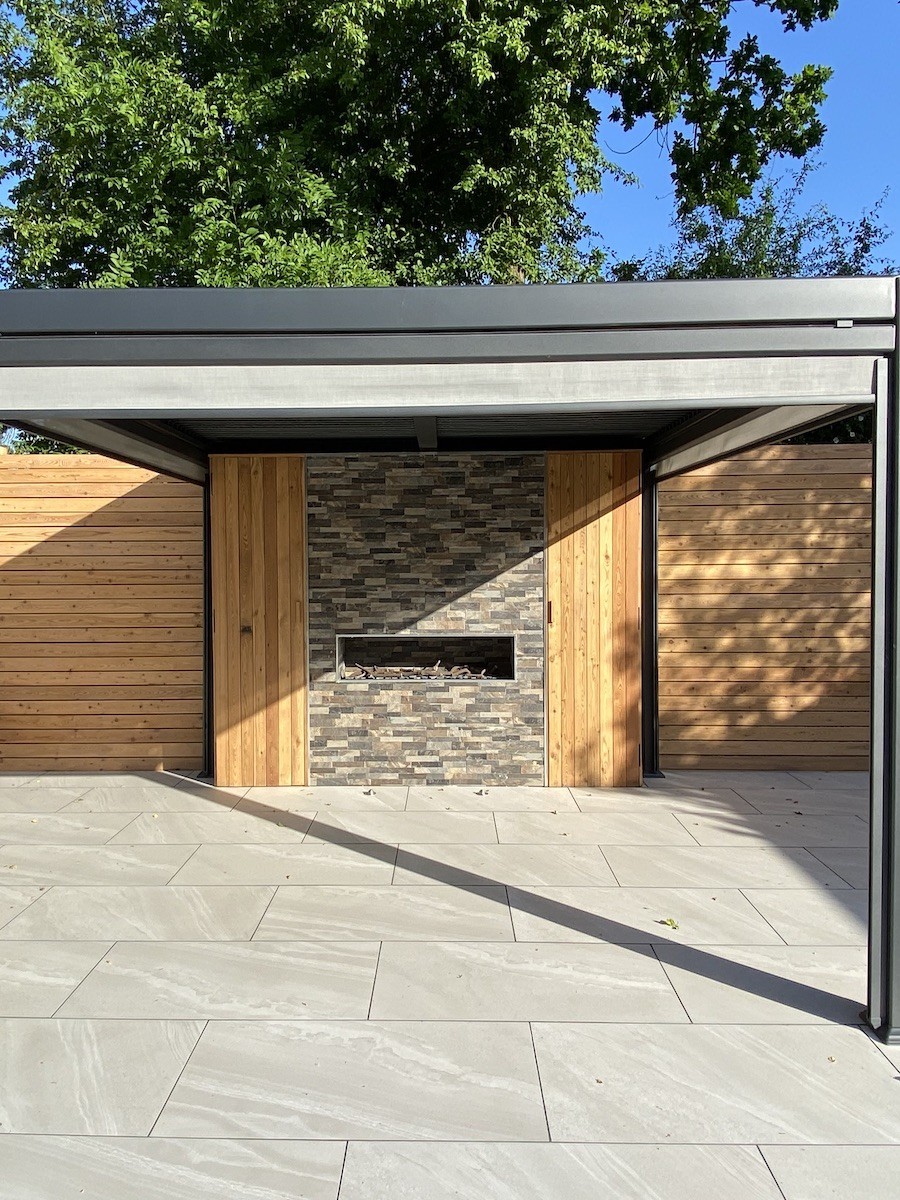 Bianco Slate Effect Outdoor Porcelain Paving Slabs - 1200x600 Pack