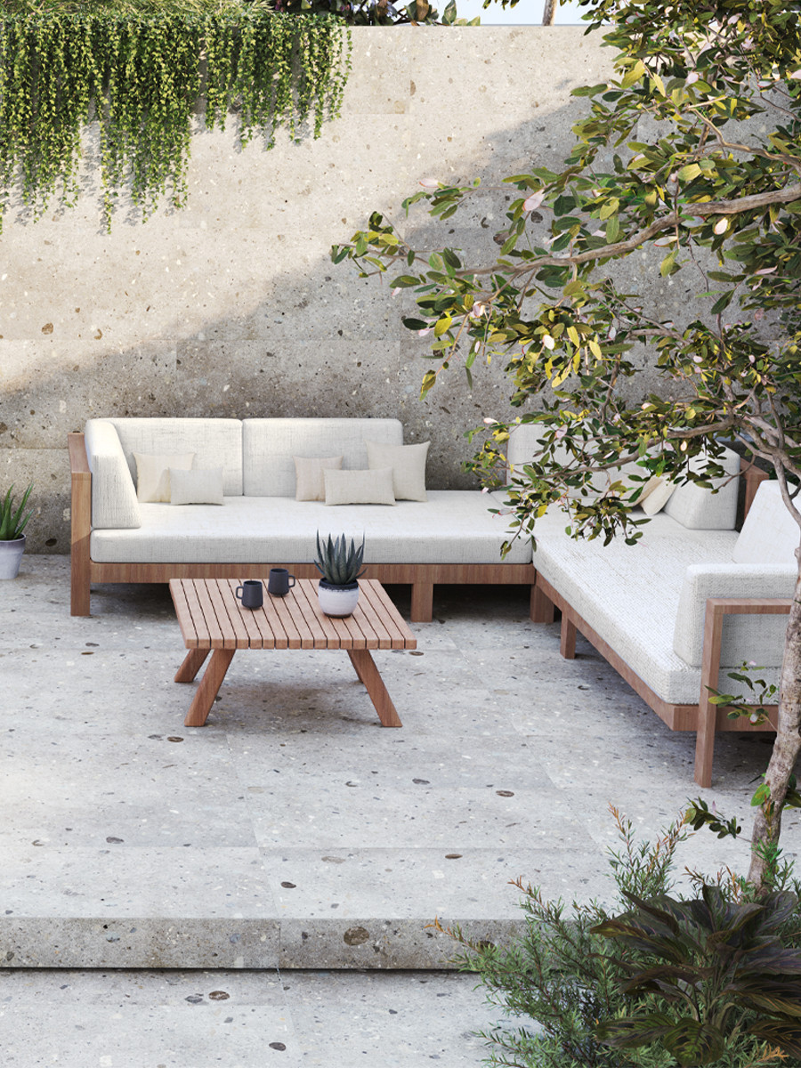 Boule Terrazzo Effect Outdoor Tile - 1200x600x20mm
