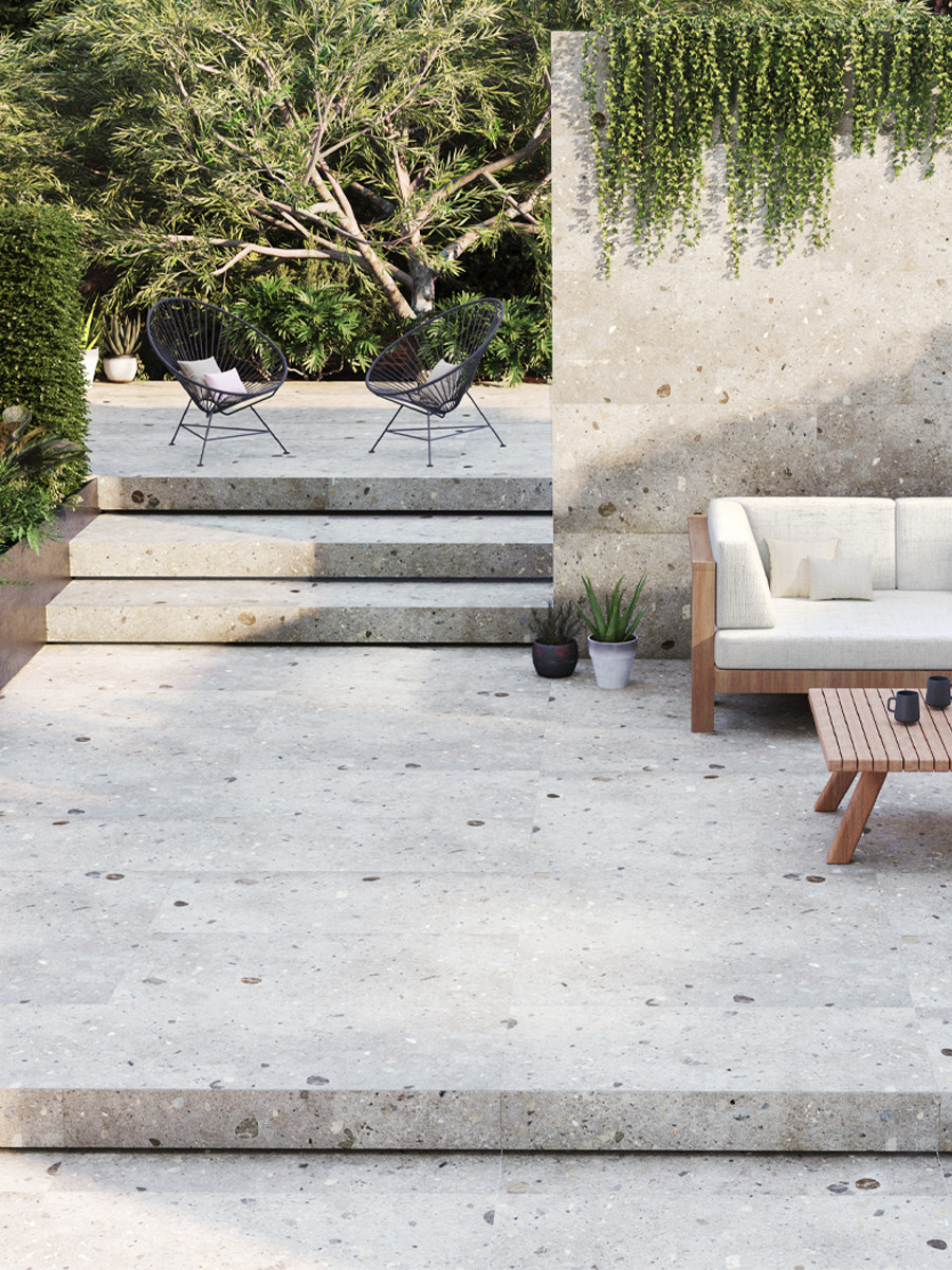 Boule Terrazzo Effect Outdoor Tile - 1200x600x20mm