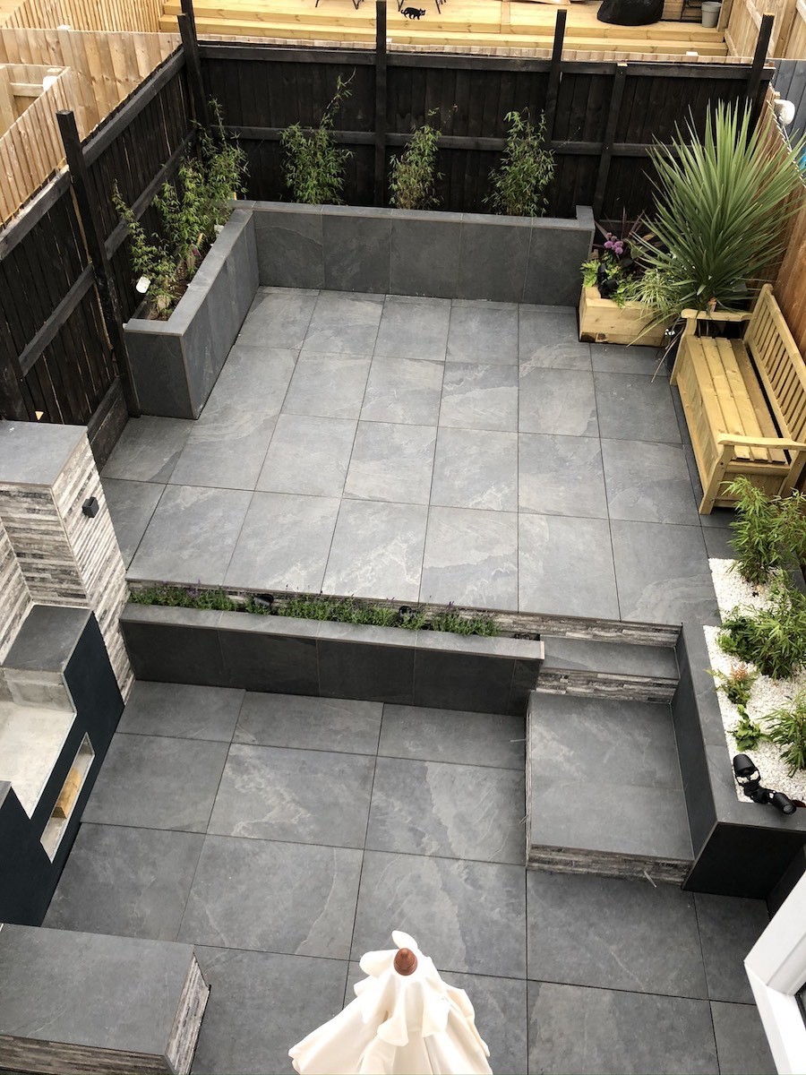 Brazil Slate Effect Vitrified Porcelain Paving Slabs - 900x600 pack