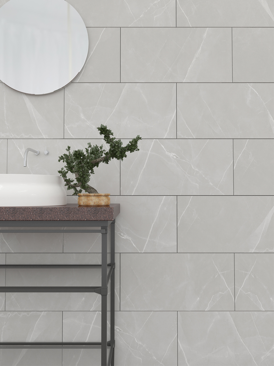 Brenzo Light Porcelain Tile - 600x300