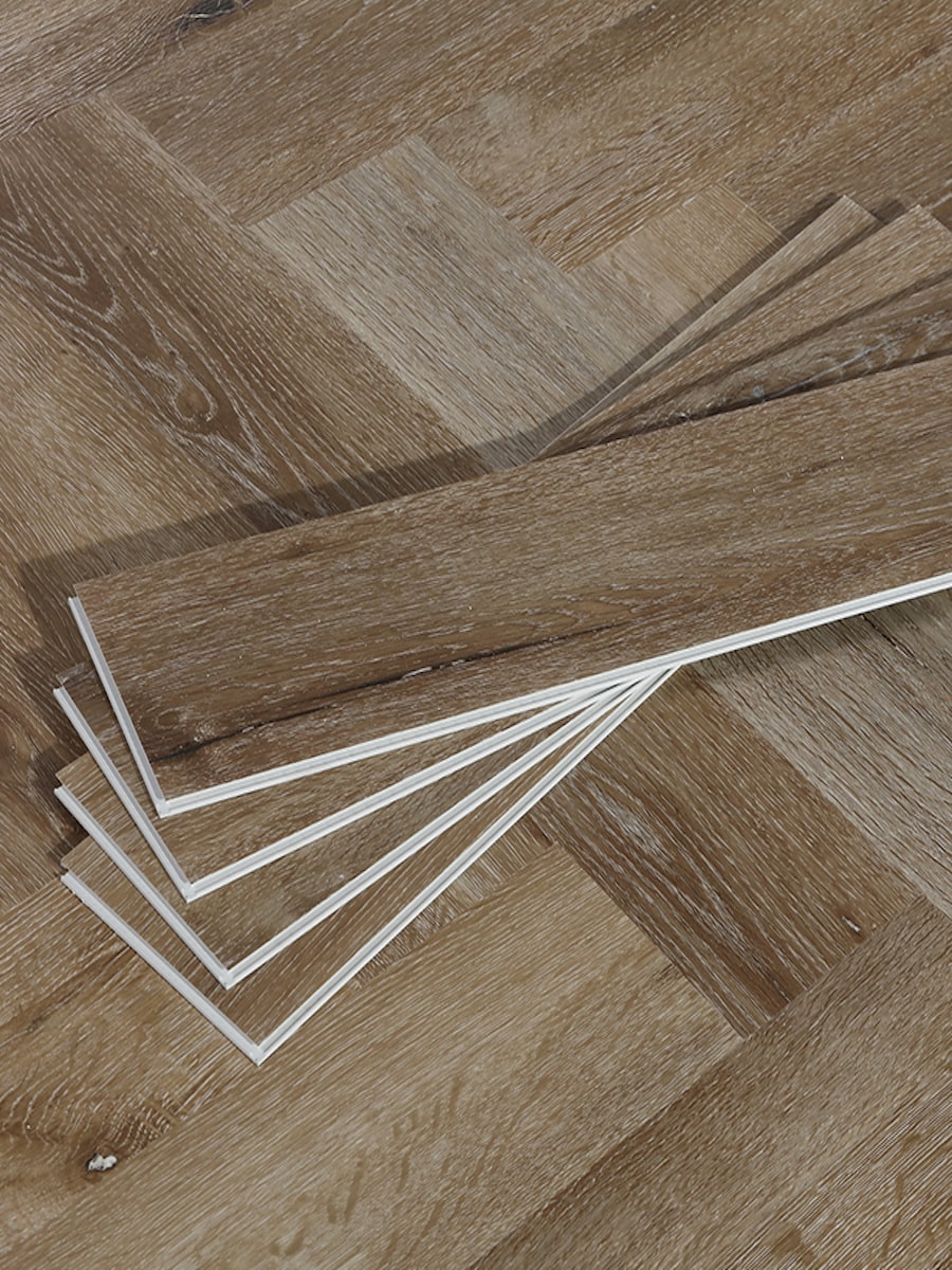 Chateau Oak Herringbone Click LVT - 640x128mm