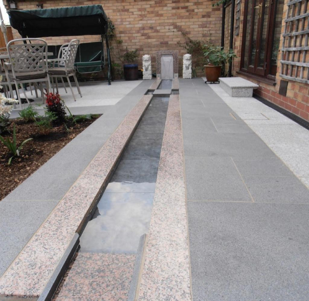 Dark Grey Granite Paving Slabs - 600x300 Pack