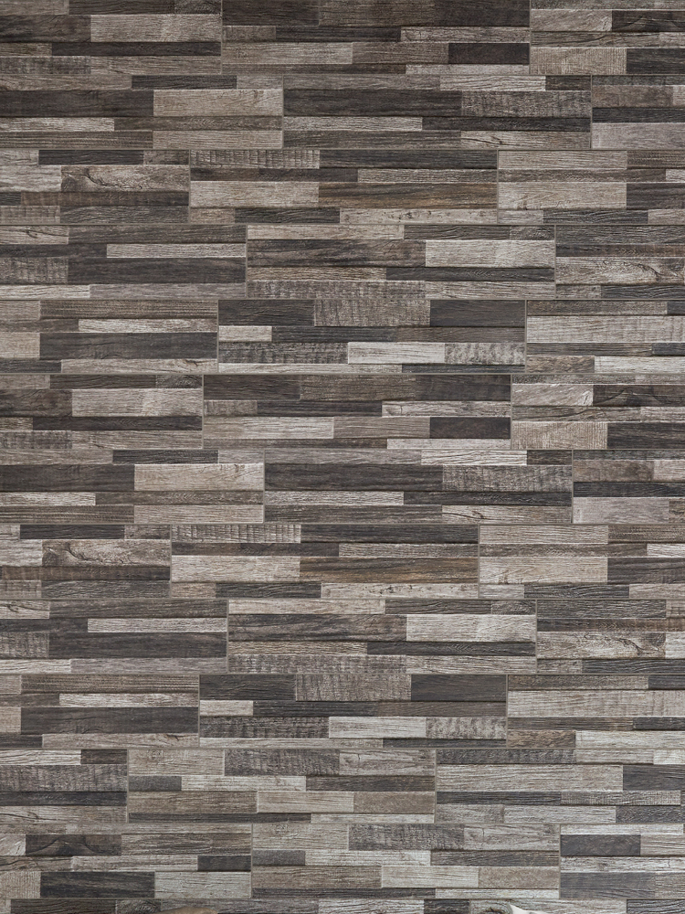 Dark Wood Split Face Effect Outdoor Porcelain Wall Tiles - 150x610x7-11(mm)