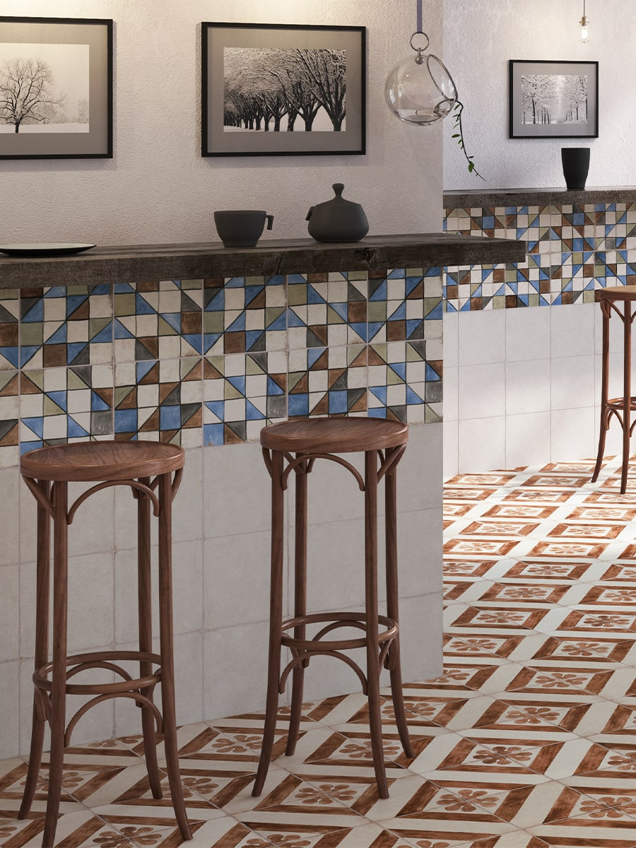 Sorrentina Maiori Italian Porcelain - 200x200mm