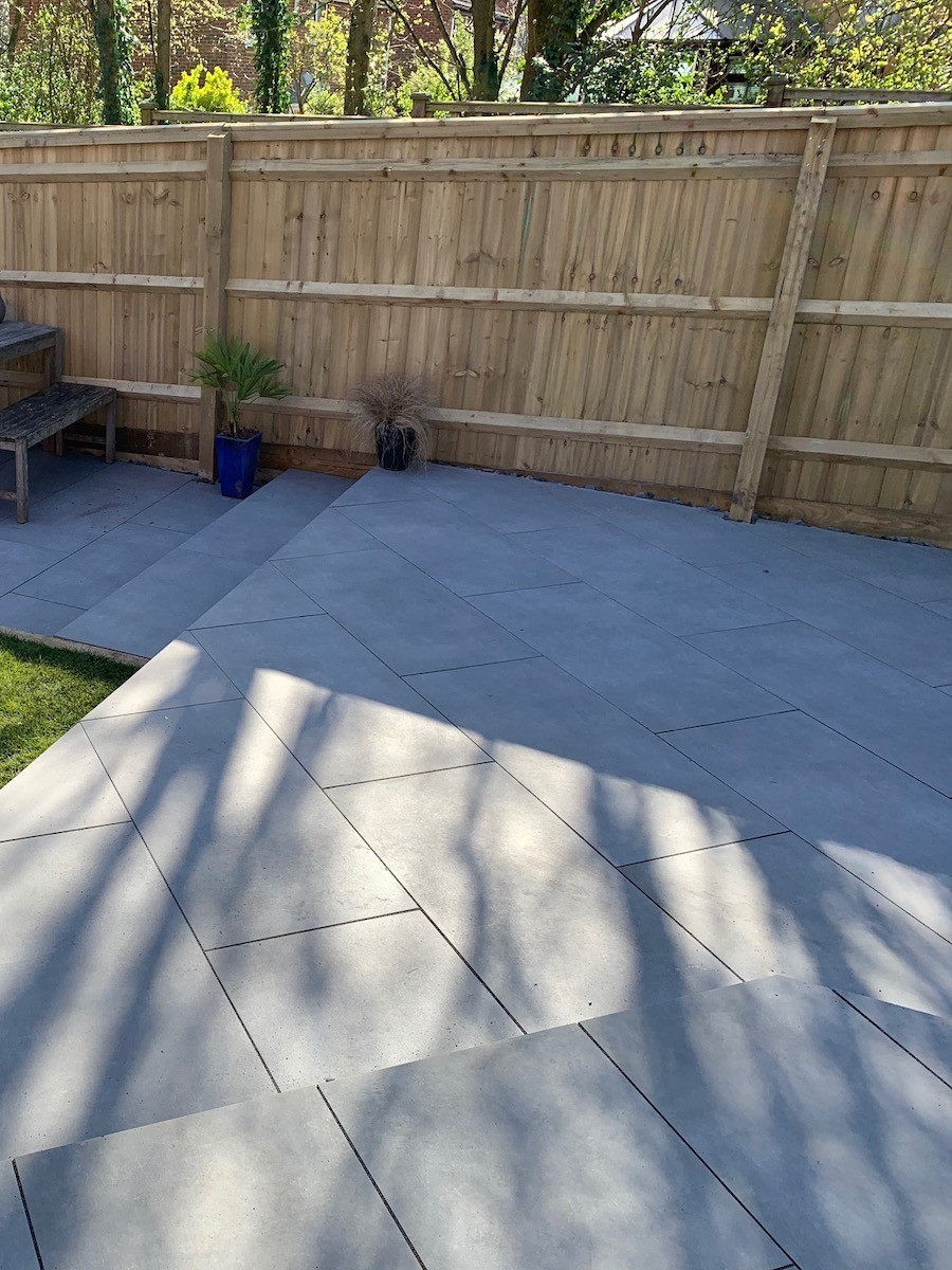 Eclipse Anthracite Virtue Vitrified Porcelain Paving Slabs - 1200x600 Pack