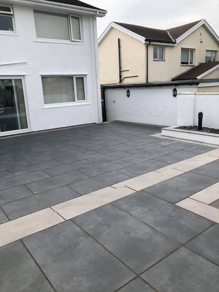Eclipse Ash Virtue Vitrified Porcelain Paving Slabs - 1200x600 Pack