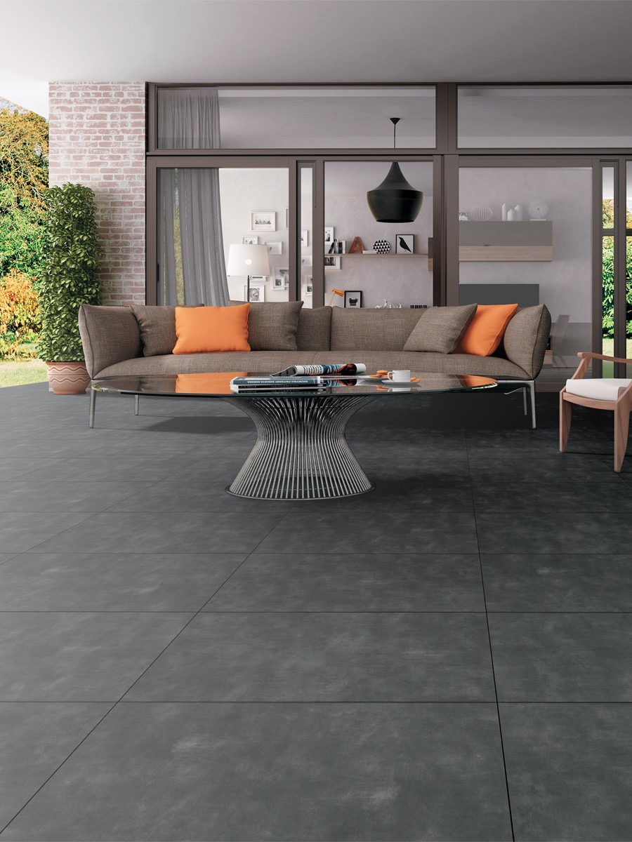 Eclipse Dark Grey Porcelain Paving Slabs - 900x600x20mm