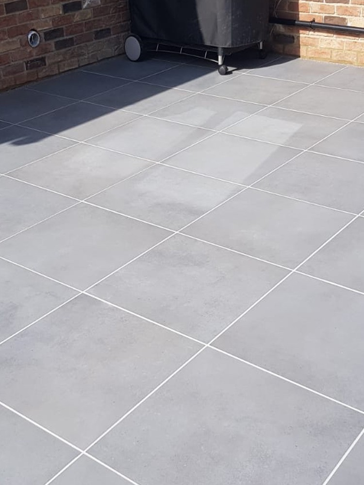 Eclipse Mid Grey Virtue Vitrified Porcelain Paving Slabs - 600x600 Pack