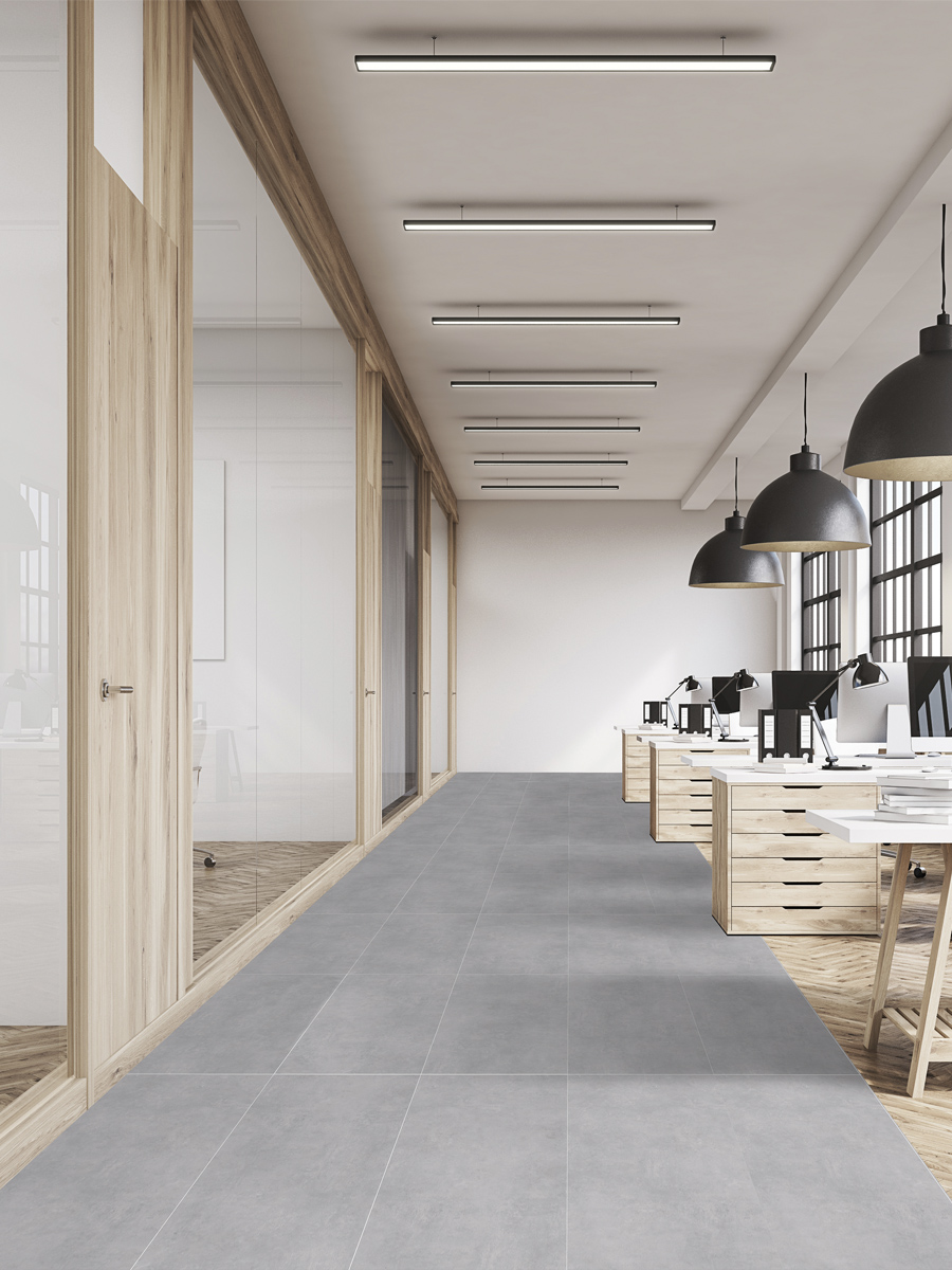 Eclipse Silver King Size Indoor Floor Tile - 1200x600(mm)