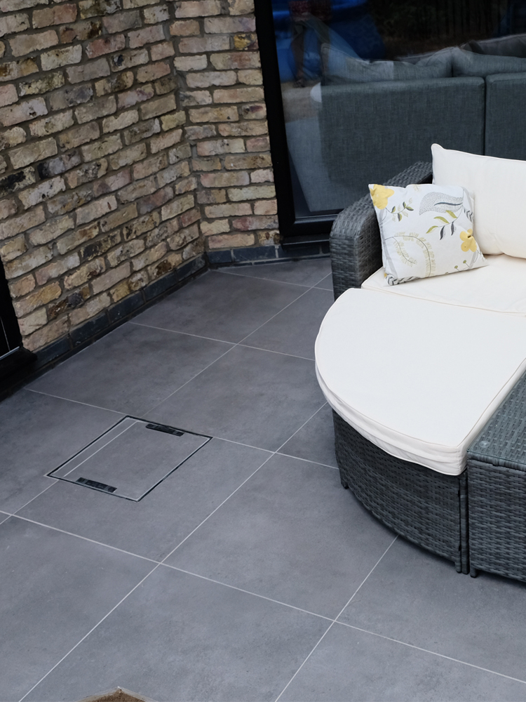 Eclipse Mid Grey Virtue Vitrified Porcelain Paving Slabs - 600x600 Pack