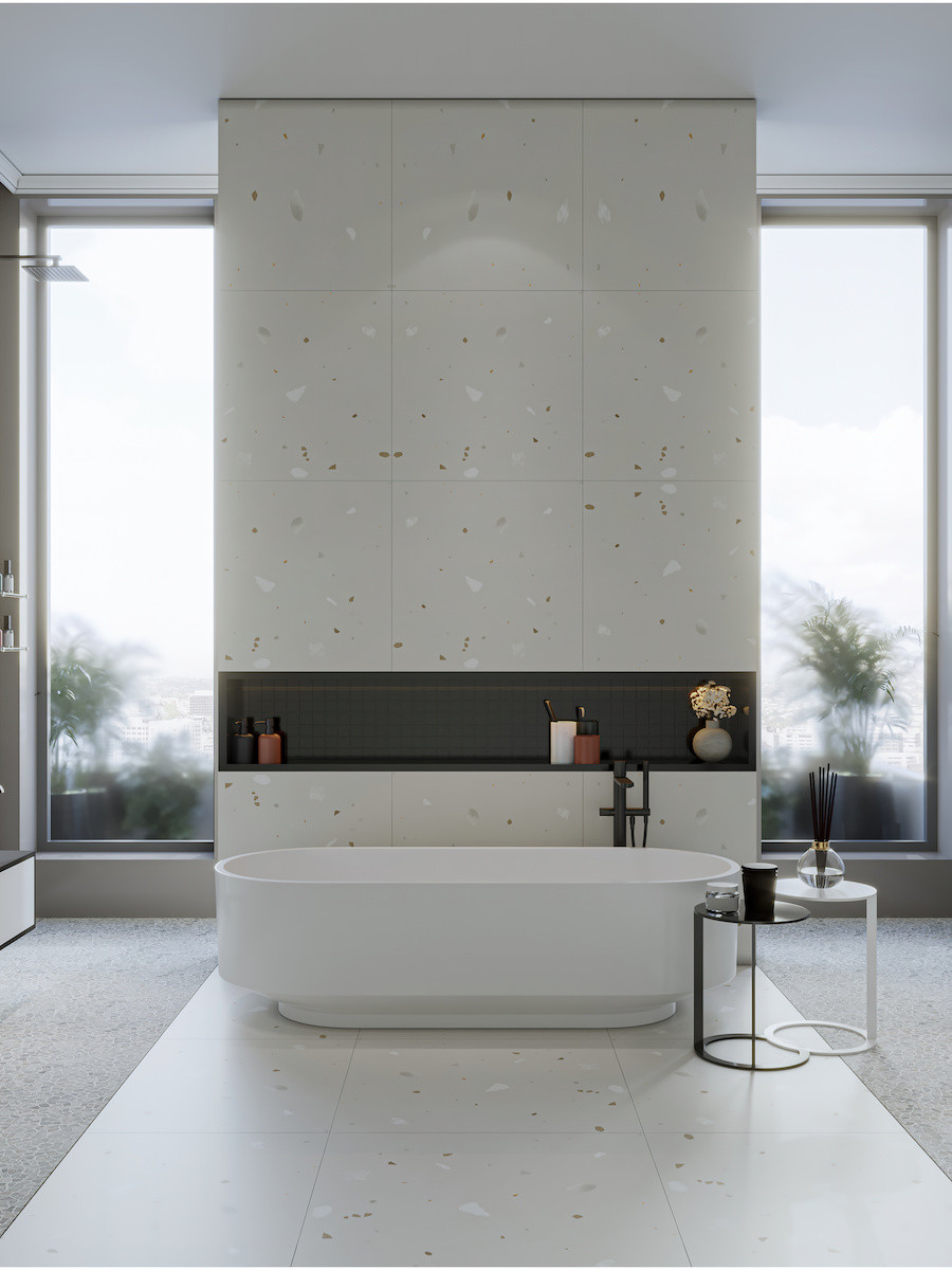 Epoxy White Porcelain Tile - 800x800mm