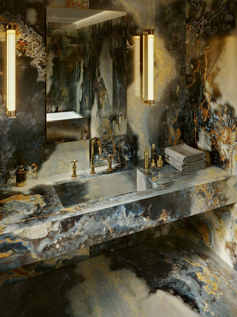 Eternal Blue Italian Porcelain Tiles - 1200x600x9mm