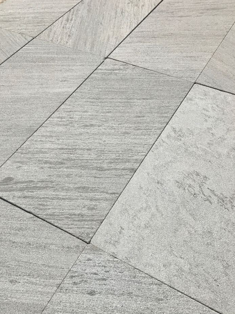 Lincoln Grey Single Size Marble Paving Slabs - 600x600 Pack