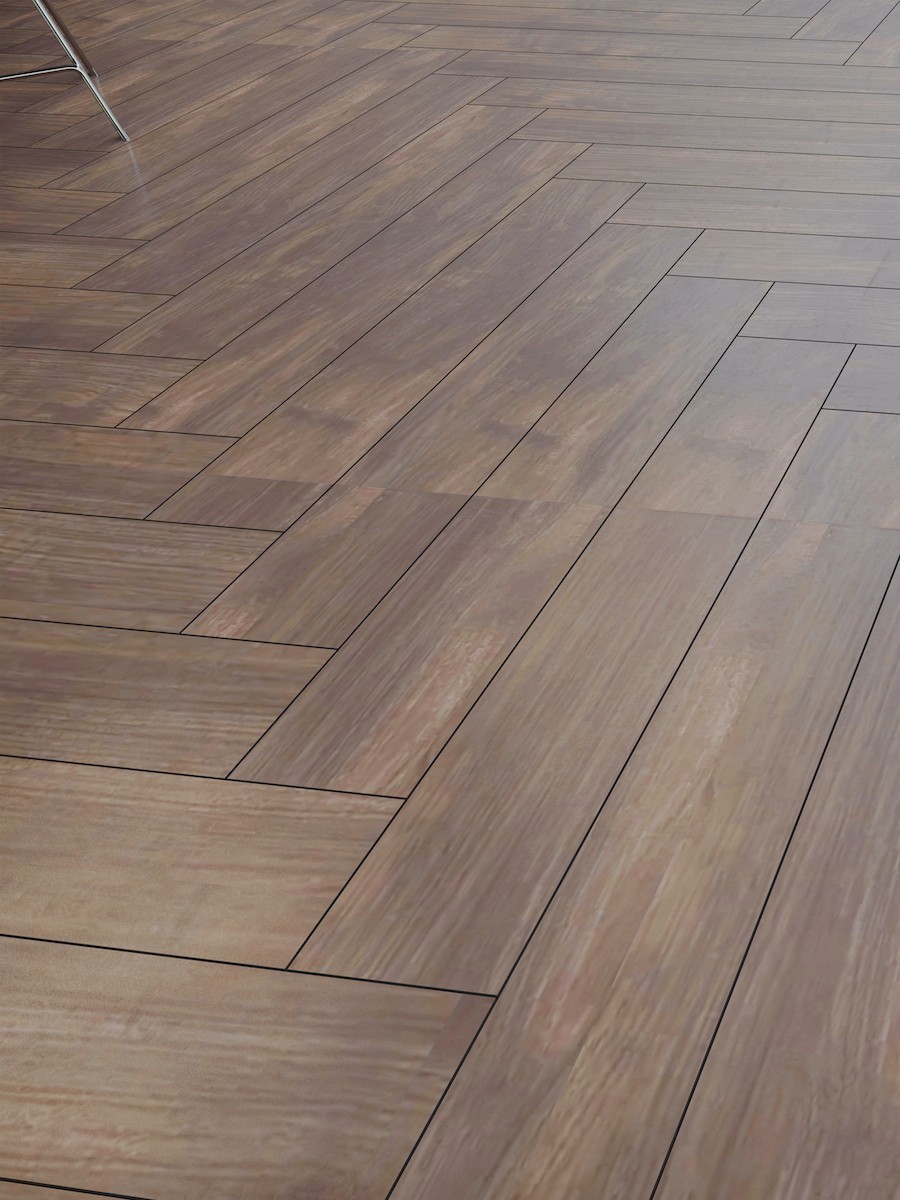 Atelier Walnut Herringbone Indoor Tiles - 900x150(mm)