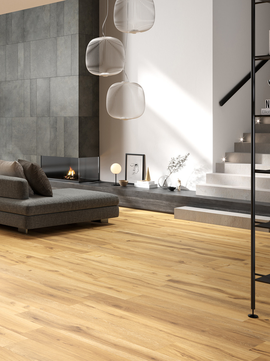 Timeless Honey Wood Effect Italian Porcelain Tile - 1200x200mm
