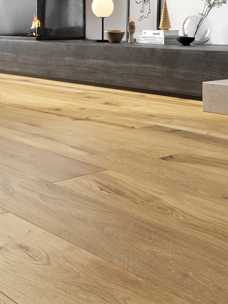 Timeless Honey Wood Effect Italian Porcelain Tile - 1200x200mm