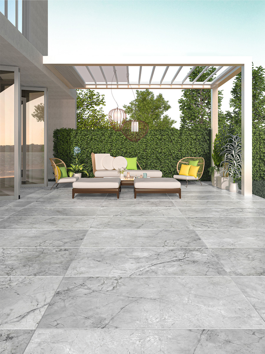 Invisible Grey Italian Tile - 1200x600x20mm