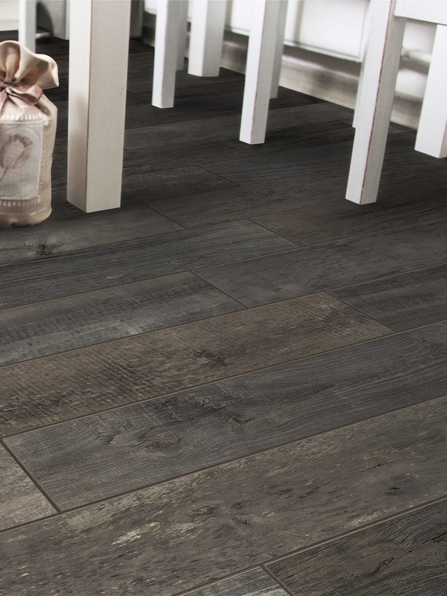 Inwood Black Herringbone Tile - 450x75mm