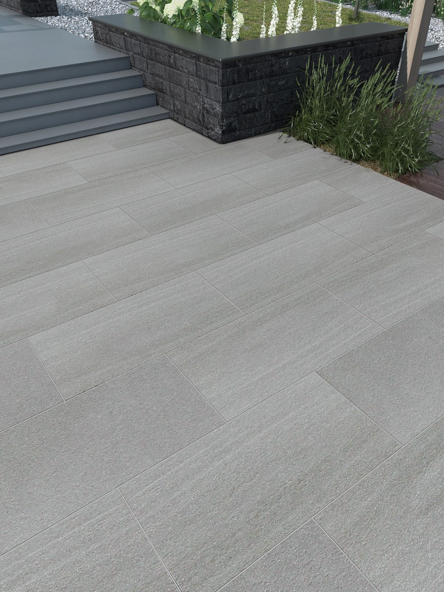 Kandla Grey Sawn and Flamed Textured King Size Slabs - 1200x600 Pack