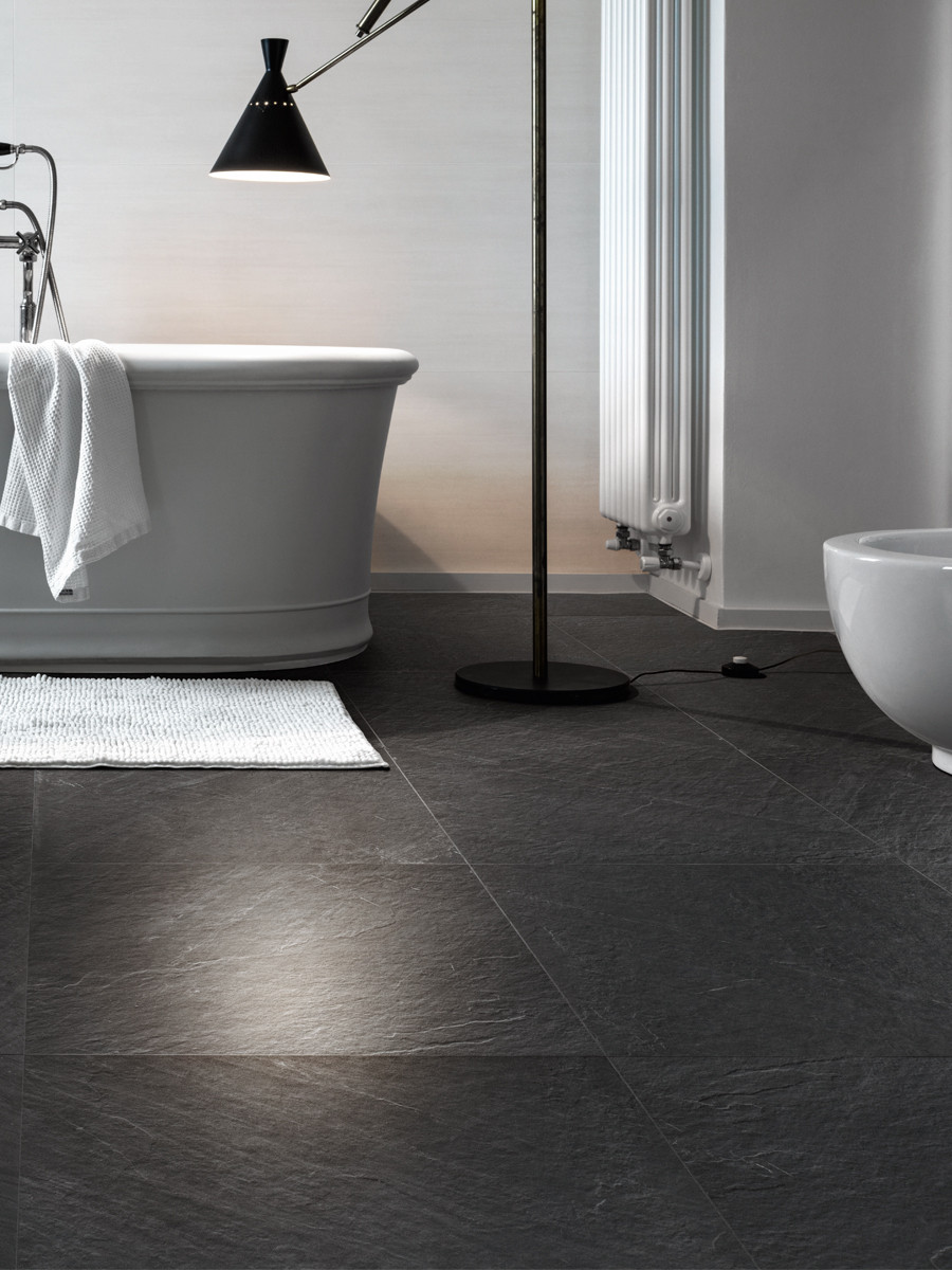 Italian Lavagna Black Indoor Wall & Floor Tiles - 600x300mm