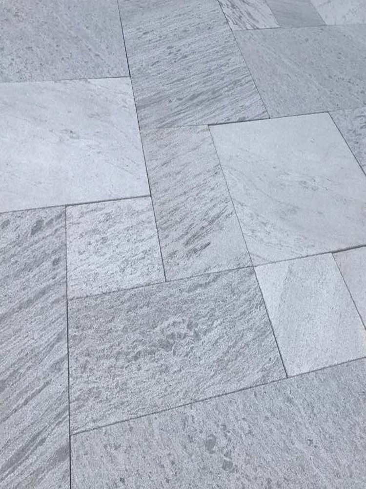 Lincoln Grey Marble Paving Slabs - Mix Size Patio Pack