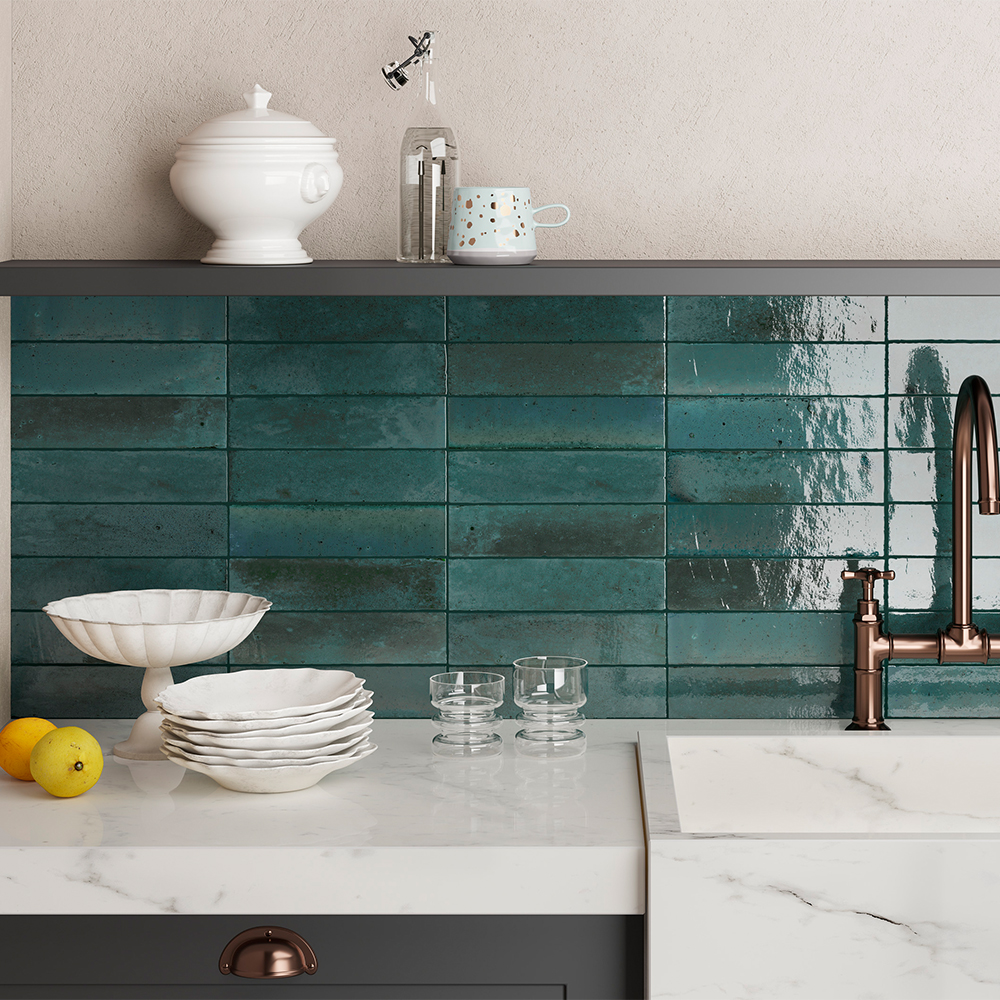 Lume Blue Italian Tile - 60x240mm