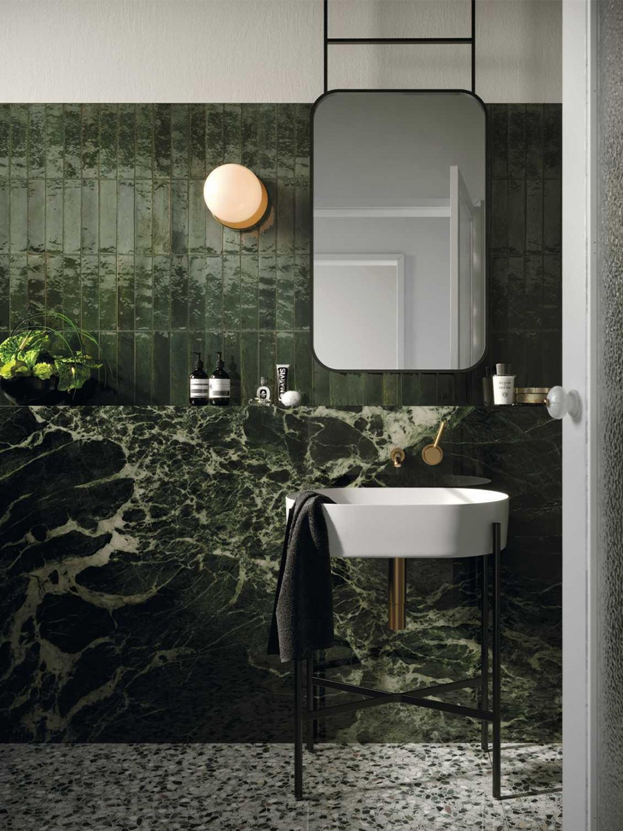 Lume Green Italian Tiles - 60x240mm