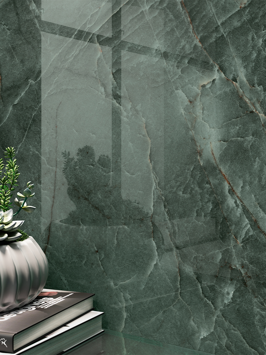Manos Green Porcelain Tile - 1200x600mm