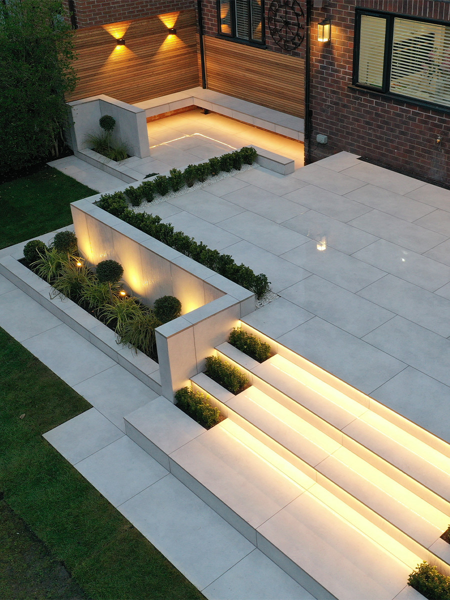 Marbella White King Size Porcelain Paving Slabs - 1200x600 Pack