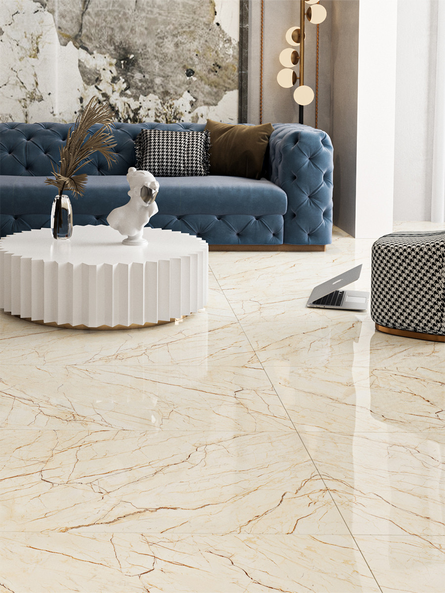 Matera Beige Porcelain Tile - 1200x600mm