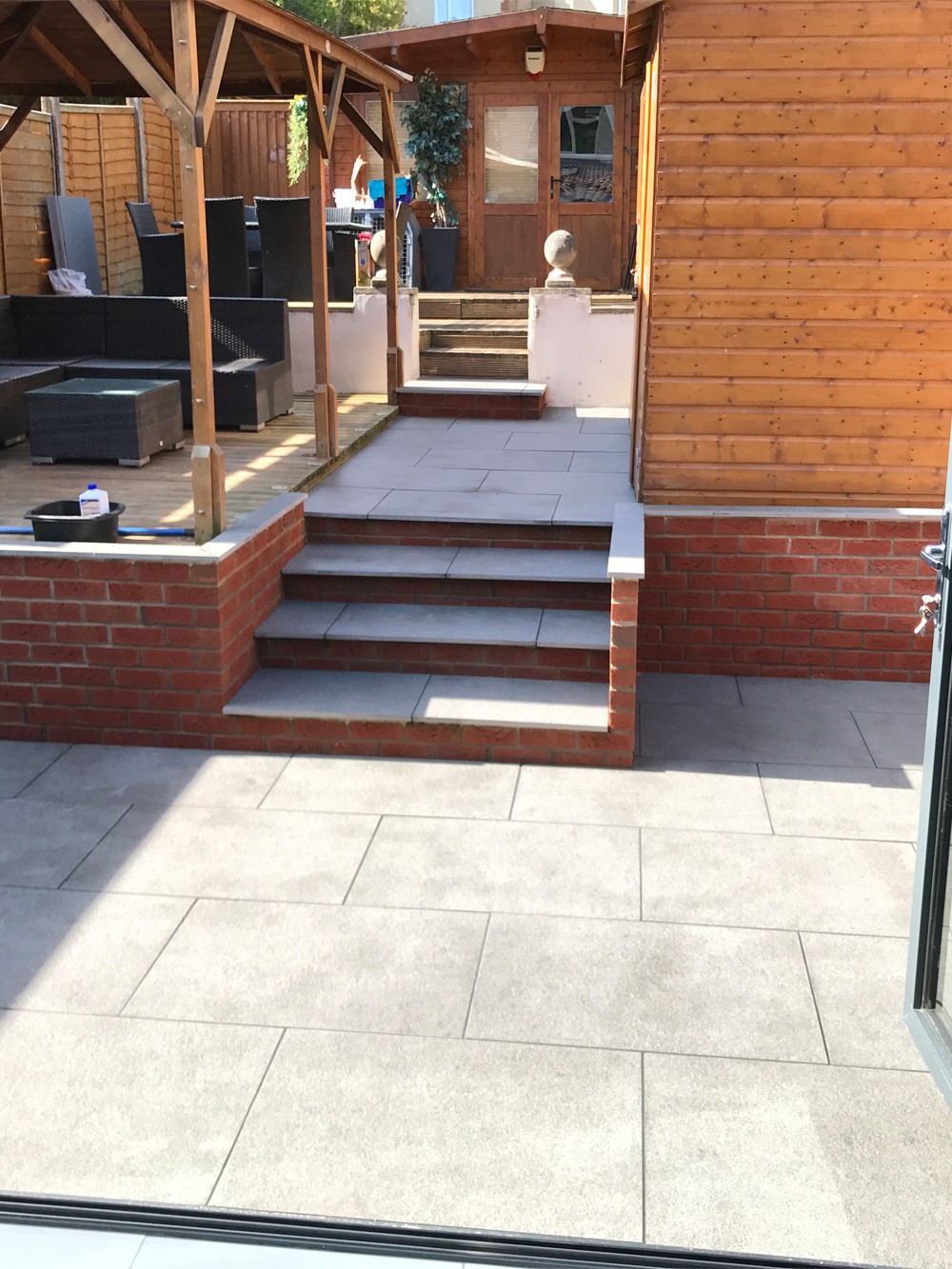 Mid Grey Virtue Vitrified Porcelain Paving Slabs - 900x600 Pack