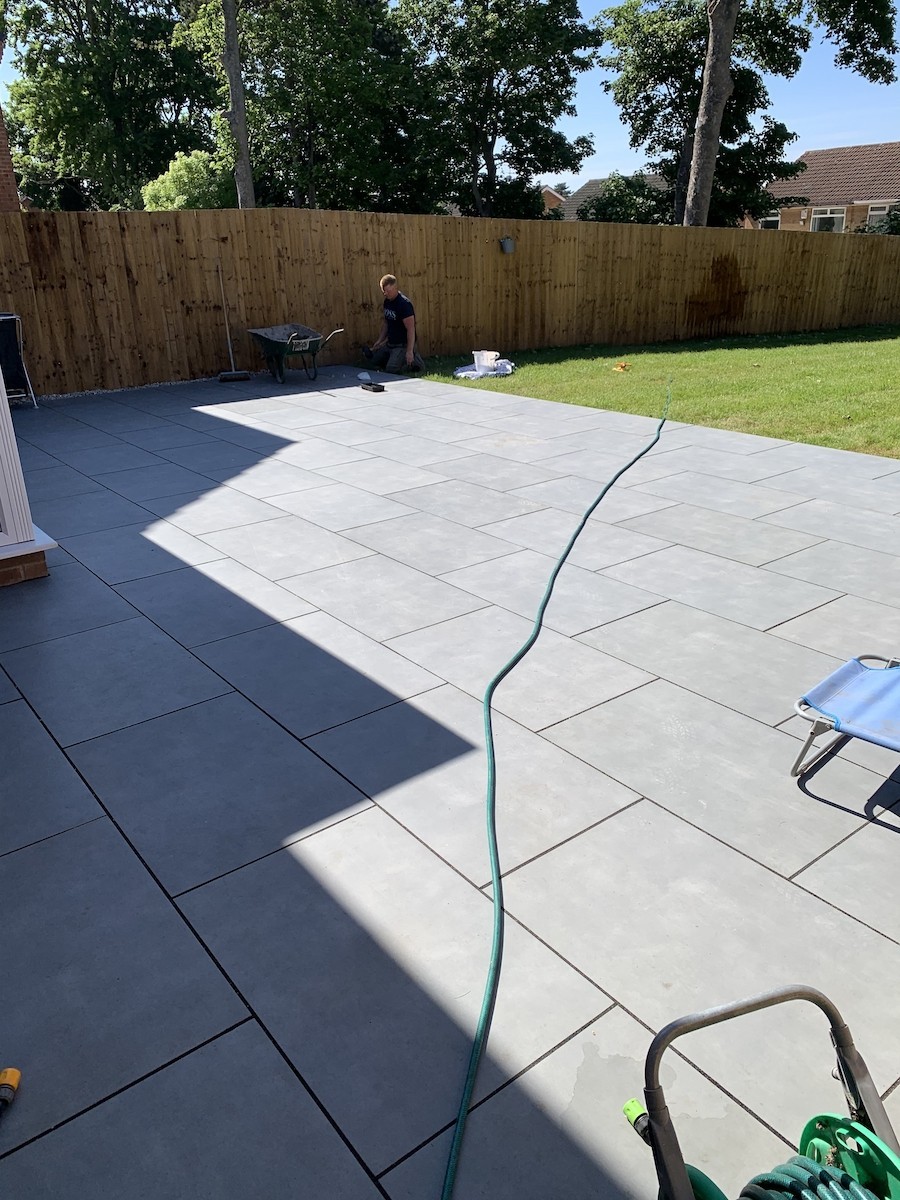 Milano Grey Virtue Outdoor Porcelain Paving Slabs - 900x600 Pack