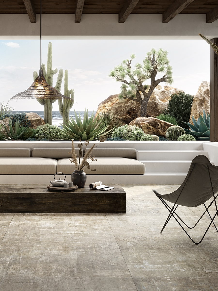 Murales Beige Italian Tile - 1000x1000x8.5mm