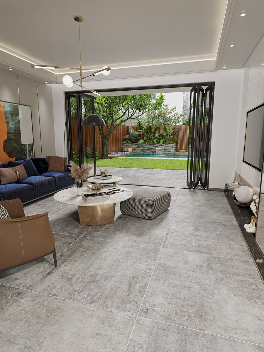 Murales Grey Italian Porcelain - 1200x1200x6mm