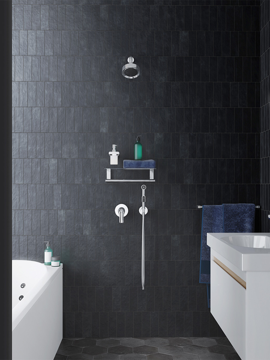 Boston Black Matt Porcelain Wall & Floor Tile - 65x200mm