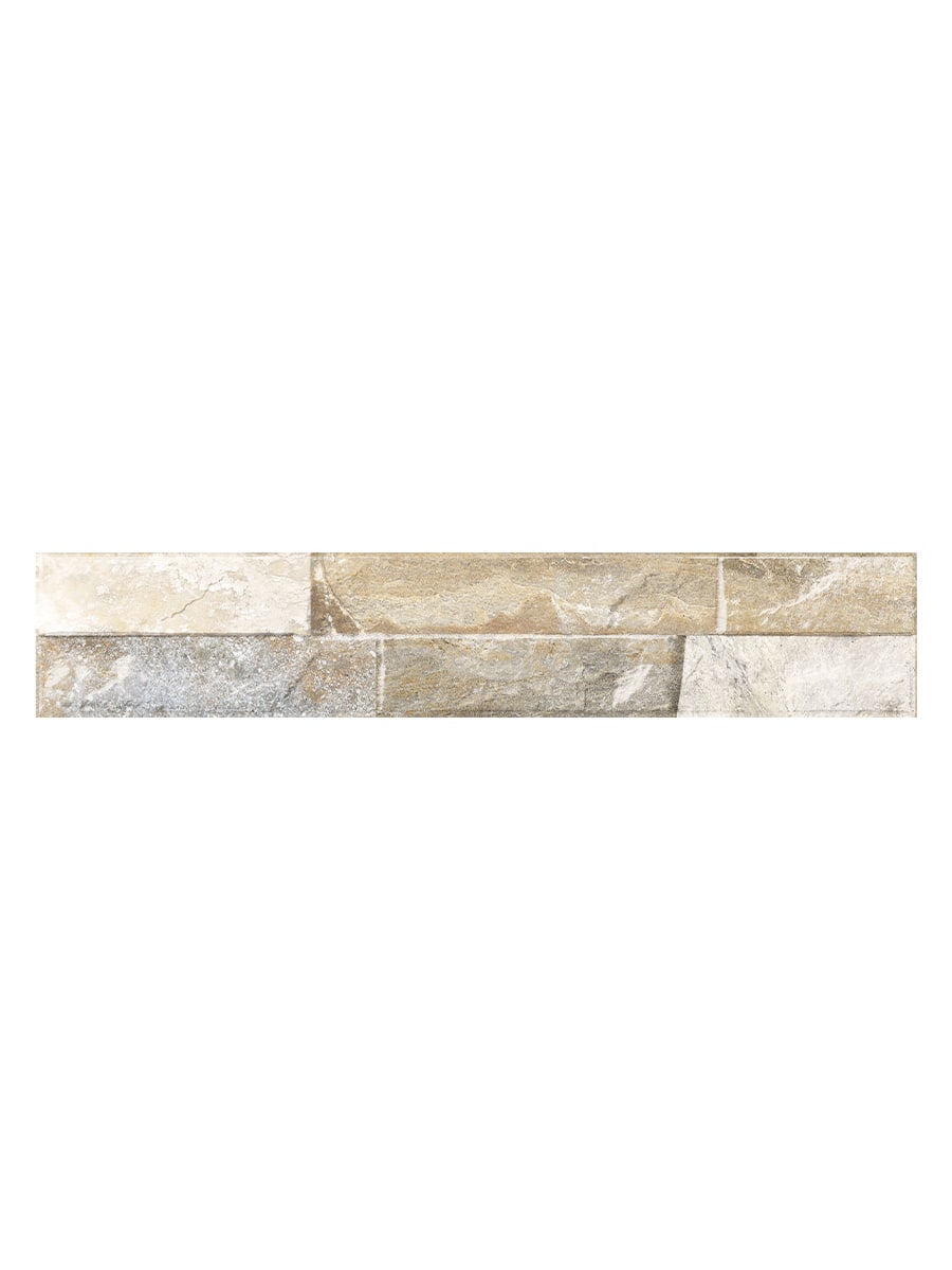 Ordino Beige Split Face Wall Tile - 80x442mm