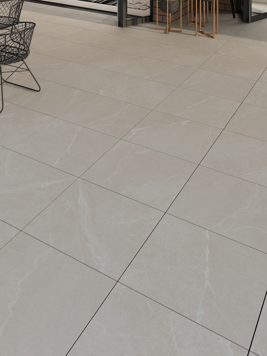 Roca Beige Outdoor Porcelain Paving Slabs - 595x595mm